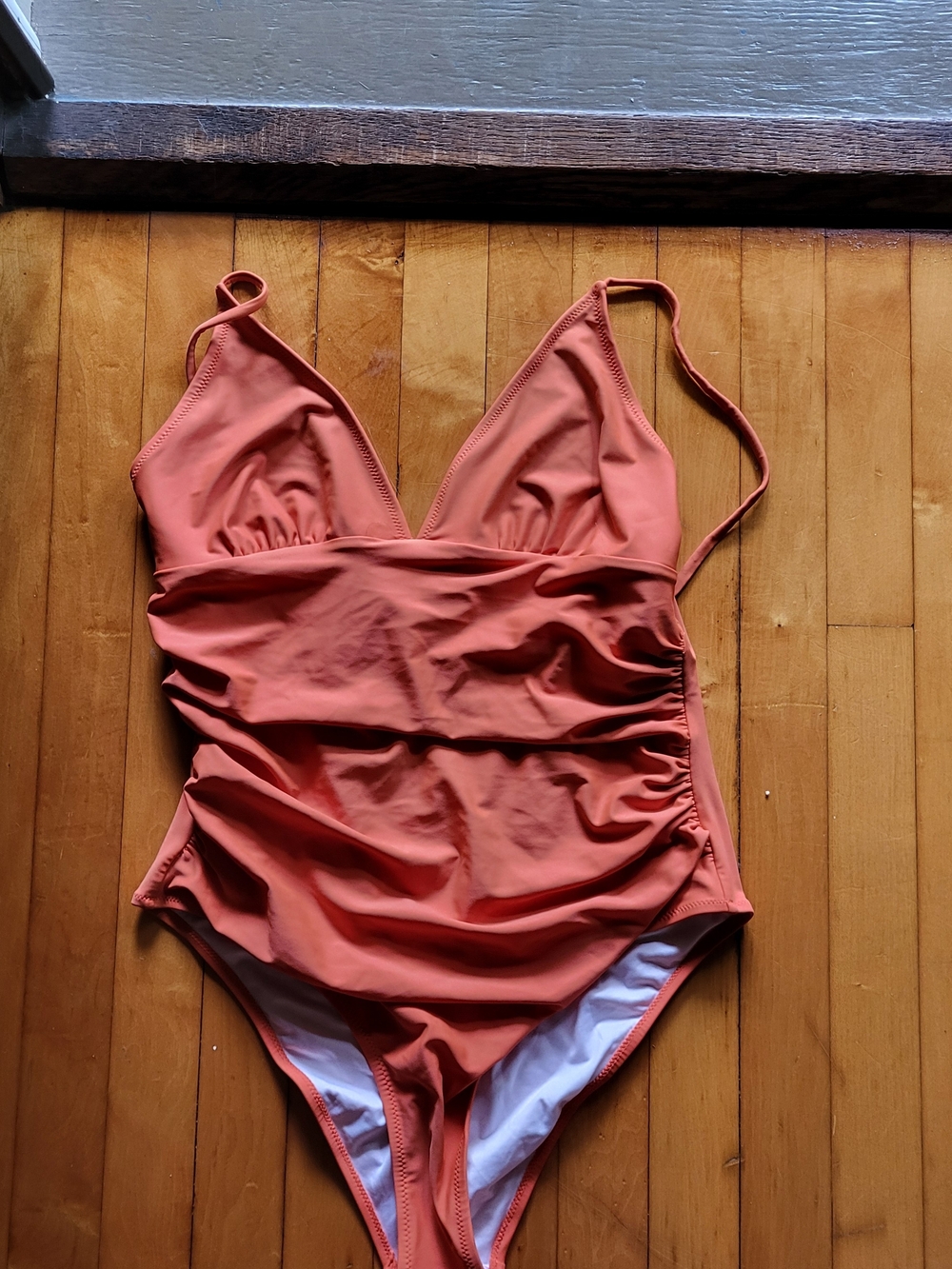 Cupshe Rust Orange One-Piece Swimsuit